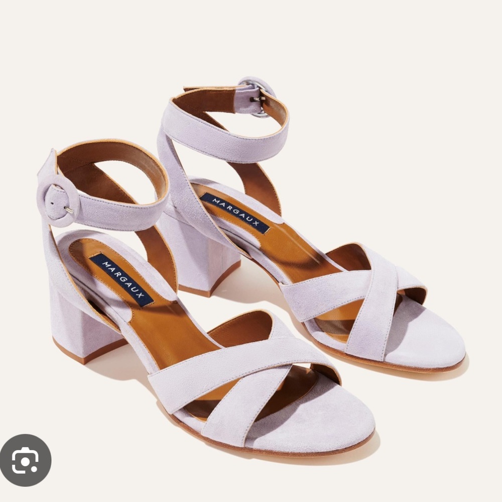 Margaux City Sandals in lavender suede size 38 like new